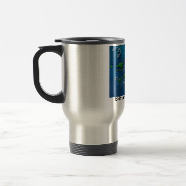 CARTE de tasse des Îles Vierges britanniques (Gauche)