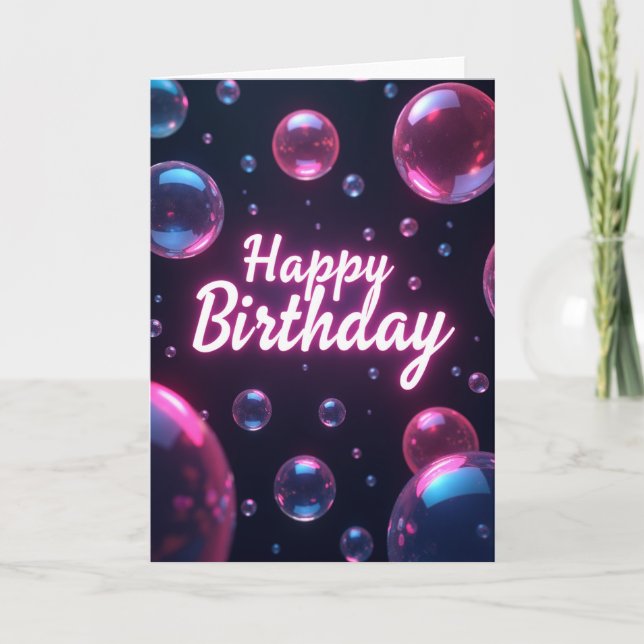 Carte de Teinte Magenta Joyeuse (Devant)