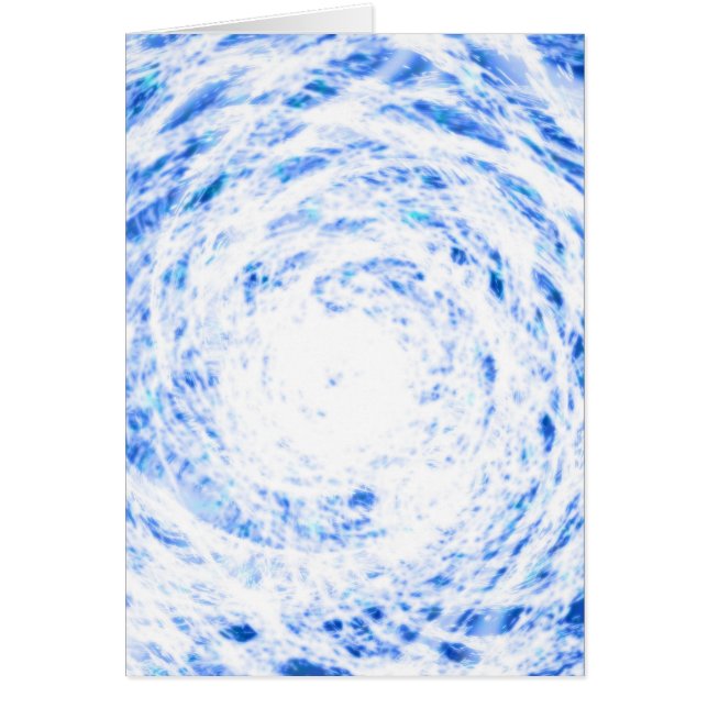 Carte de teinture à carreaux bleu et blanc (Devant)