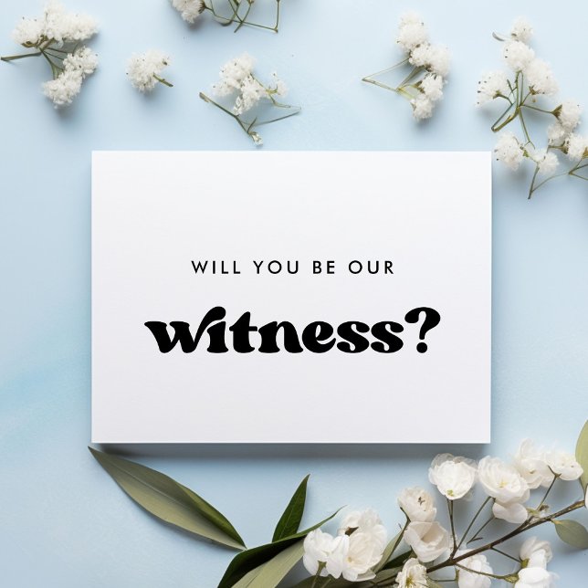 Carte de témoin stylée rétro (Créateur téléchargé)