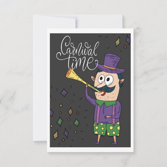 Carte de temps de carnaval (Devant)