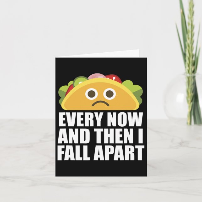 Carte De Temps En Temps, Et Puis Je Tomberai De Fun Taco (Devant)