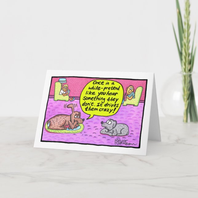 Carte De temps en temps, fais semblant d'entendre quelqu (Devant)