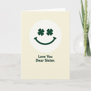 Carte de tendresse pour une sœur bien-aimée
