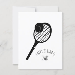 Carte de Tennis Joyeux Anniversaire Papa Grand-pèr