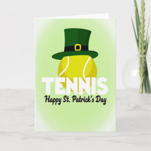 Carte de tennis pour la Saint-Patrick