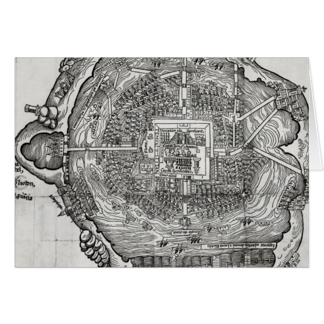 Carte de Tenochtitlan (Devant horizontal)