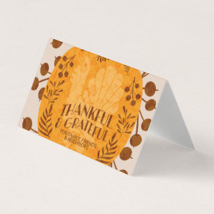 Carte de tente de Thanksgiving de dinde reconnaiss