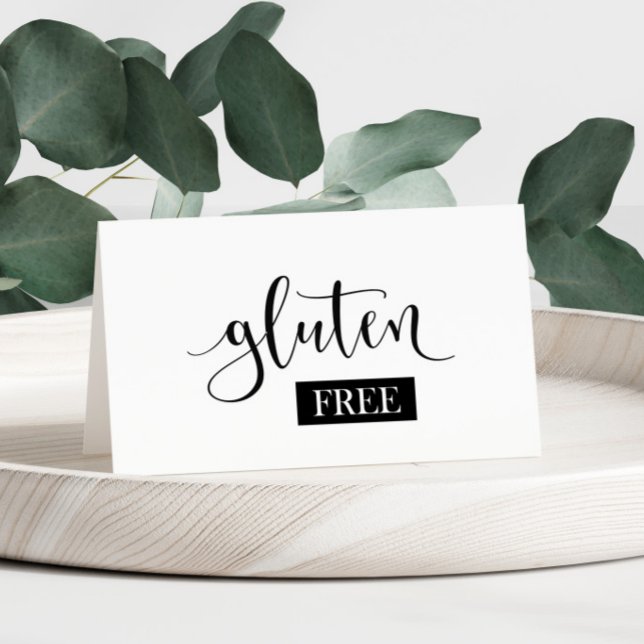 Carte de tente Gluten Free Table (Créateur téléchargé)