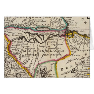 Carte de Terra Firma, Pérou, Amazone Land, Brési