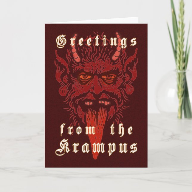 Carte de tête Krampus (Devant)