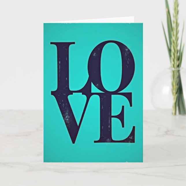Carte de texte d'amour classique (Devant)
