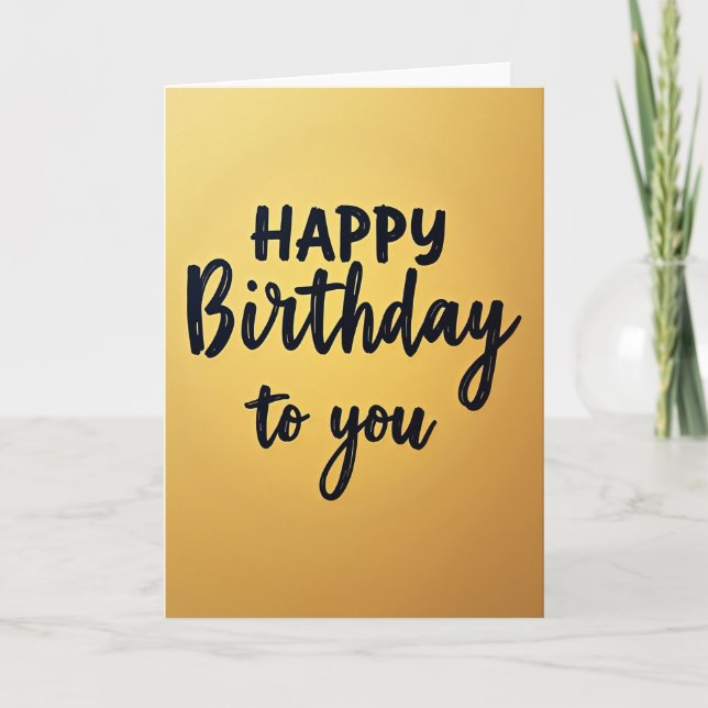 Carte de texte d'anniversaire joyeux (Devant)