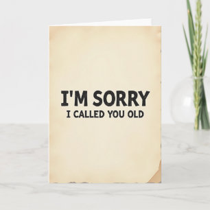Carte de texte d'excuse rustique