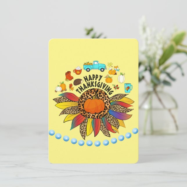 Carte de Thanksgiving (Debout devant)