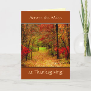 Carte de Thanksgiving Across The Miles