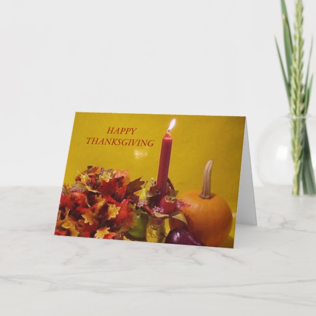 CARTE DE THANKSGIVING BLESSINGS ET HOPE (Devant)