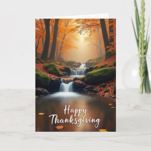 Carte de Thanksgiving de chute heureuse