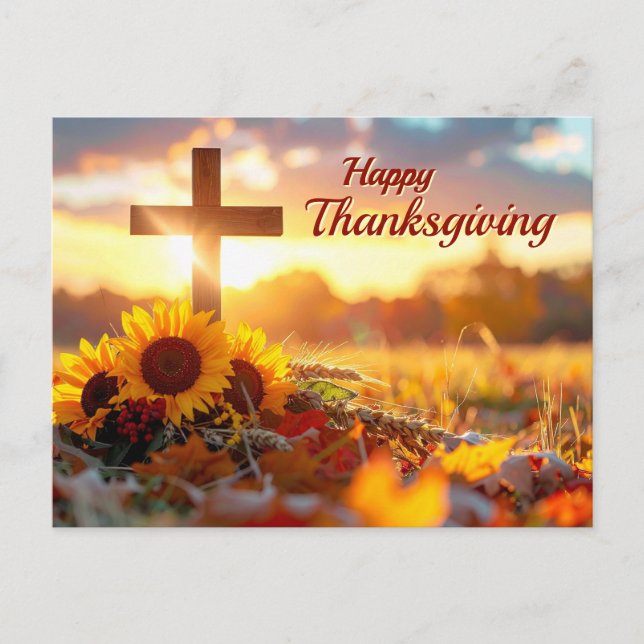 Carte de Thanksgiving Feuillage d'Automne (Devant)