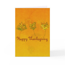 Carte de Thanksgiving Feuille en papier rustique