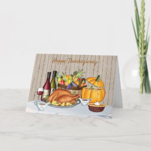 Carte de Thanksgiving moderne joyeuse