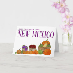 Carte de Thanksgiving Watercolor Pumpkins Nouveau-
