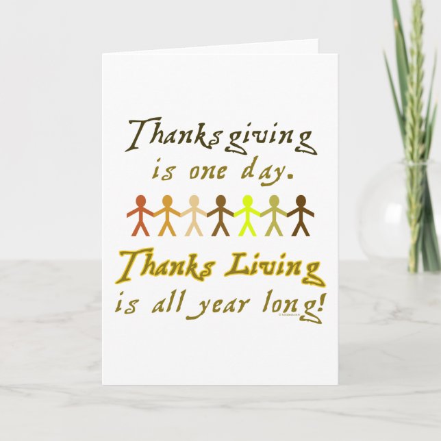 Carte de ThanksLiving - verticale (Devant)