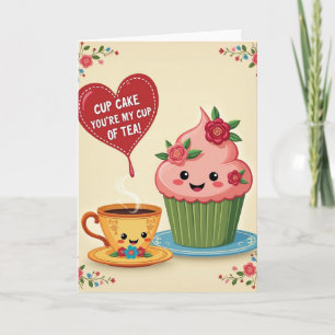 Carte de Thé Cupcake Parfaite