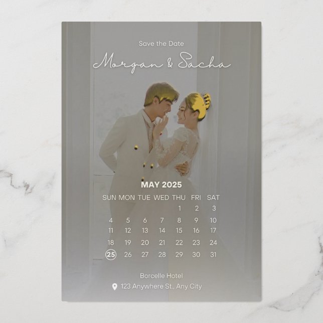 Carte de thème de mariage faire-part de mariage (Recto)