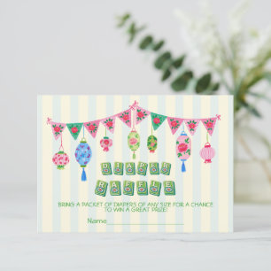 Carte de tirage au sort de couche pour Baby Shower