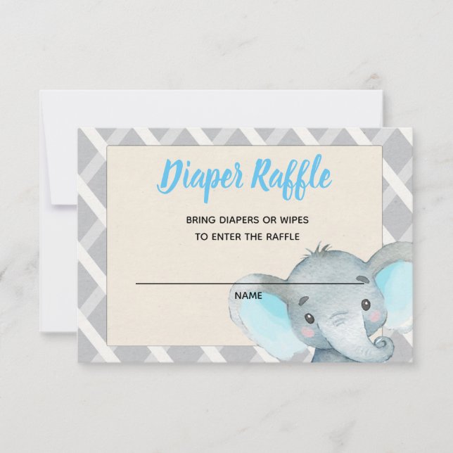 Carte de tirage au sort de couche pour éléphant ga (Devant)