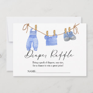 Carte de tirage au sort de vêtements boho pour béb