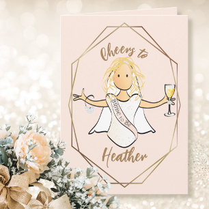 Carte de toast au champagne pour une douce fête de