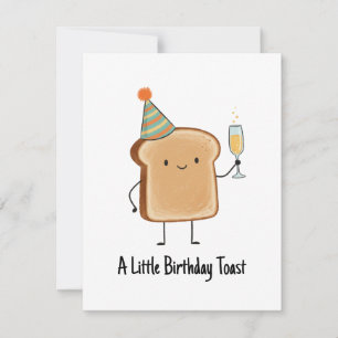 Carte de Toast d'anniversaire Drôle Blague Pain Mi