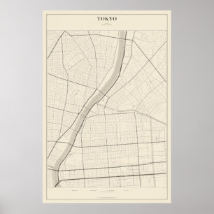 Carte de Tokyo Poster