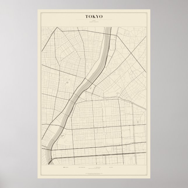 Carte de Tokyo Poster (Devant)