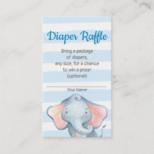 Carte de tombola de couche-culotte de baby shower