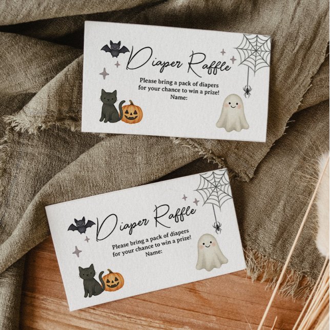 Carte de tombola de couches pour Baby Shower Hallo (Créateur téléchargé)