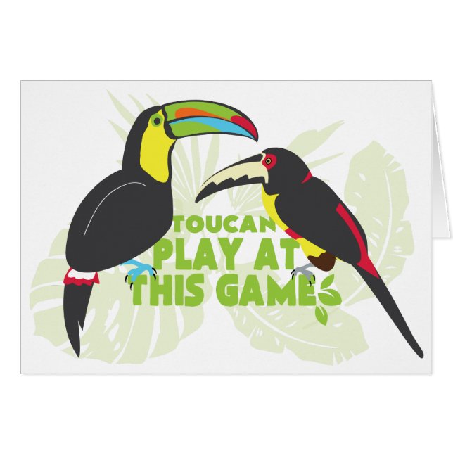 Carte de toucan (Devant horizontal)