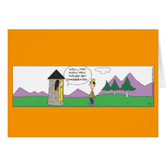 Carte de tour courte Repunzel amusante