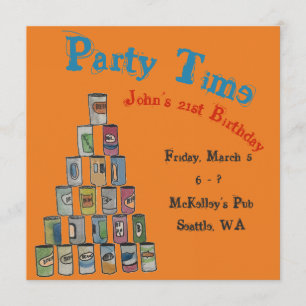 Carte de tour de bière personnalisée