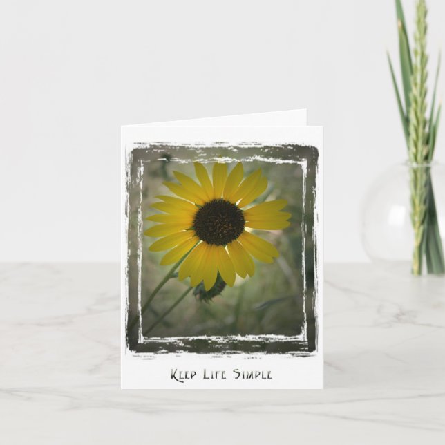 Carte de tournesol KeepLifeSimple (Devant)
