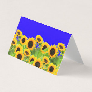 Carte de tournesol Ukraine Drapeau Couleurs Libert