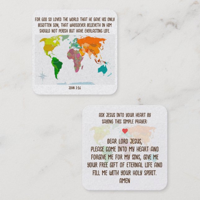 Carte de traçage Gospel (Devant / Derrière)