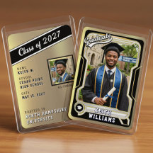 Carte de trading sportive Photo Or Graduation