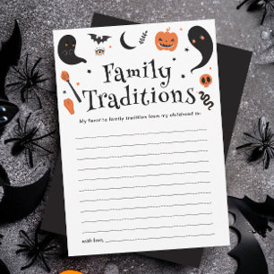 Carte de tradition de la famille de Baby showers d