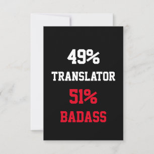 Carte de traducteur Badass