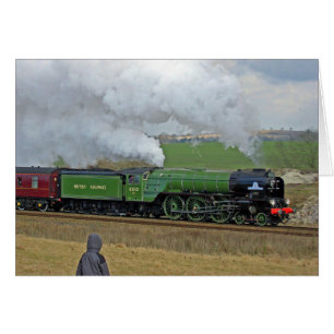 Carte de train à vapeur