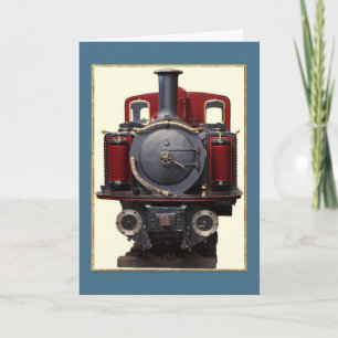 Carte de train bleu et rouge