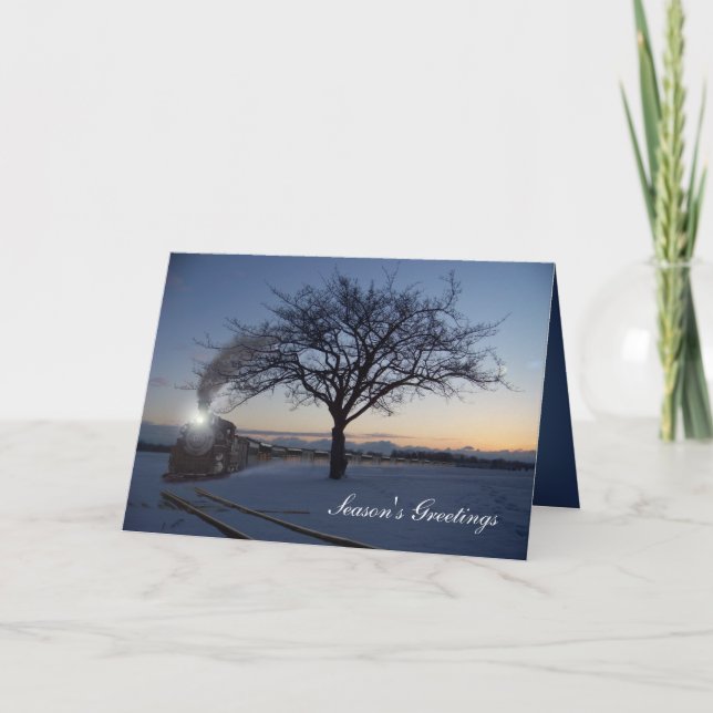 Carte de train du matin de Noël (Devant)